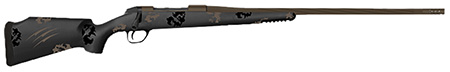 Fierce Firearms TWTROG300WIN22BT Twisted TI Rogue 300 Win 22" Black Cerakote Steel Threaded Barrel, Black Cerakote Drilled  &  Tapped Titanium Receiver, LR Negative Comb Trophy Camo Carbon Fiber Stock