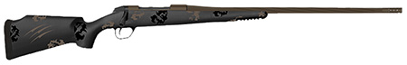 Fierce Firearms TWTROG7PRC22BT Twisted TI Rogue 7mm PRC 22" Black Cerakote Steel Threaded Barrel, Black Cerakote Drilled  &  Tapped Titanium Receiver, LR Negative Comb Trophy Camo Carbon Fiber Stock
