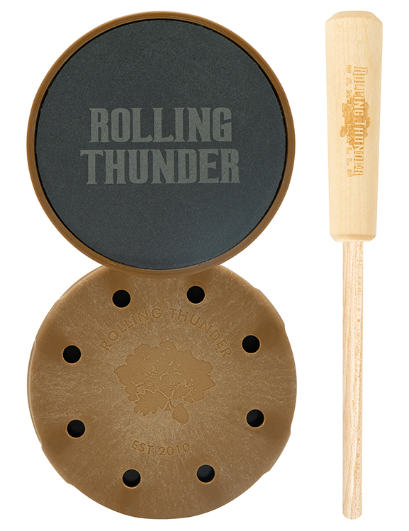 Rolling Thunder Game Call TCP-TDS Thunderdome Pot Calls  &  Strikers Attracts Turkey Species Hickory/Slate