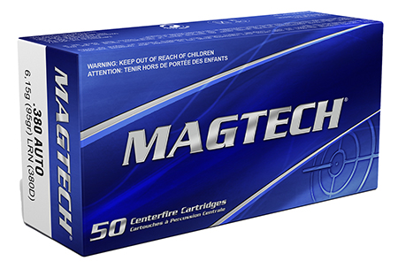Magtech 380D Range/Training  380ACP 95gr Lead Round Nose 50 Per Box/20 Case