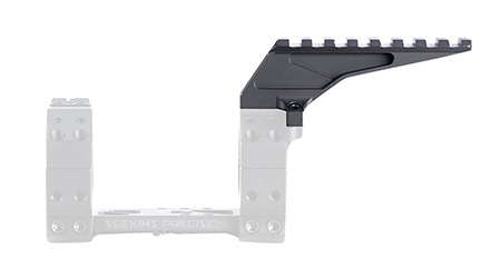 Seekins Precision 0010650162-F X-Cap Diving Board Top Rail Black Compatible w/ 8X Cap