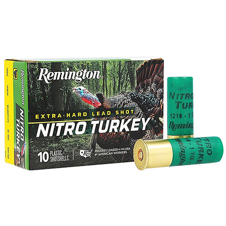 Remington Ammunition 26693 Nitro Turkey  12Gauge 3" 1 7/8oz 4Shot 10 Per Box/10 Case