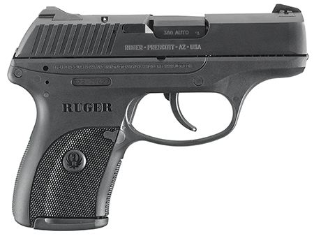 Ruger 3253 LC380 *CA Compliant 380 ACP 7+1 3.12" Black Steel Barrel, Black Oxide Serrated Steel Slide, Black Polymer Frame, Black Polymer Grip, Right Hand