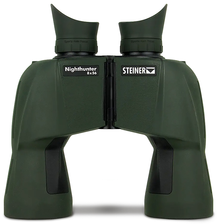 Steiner 2070 Nighthunter  8x56mm BaK-4 Porro Prism, Auto Focus, Matte Green Makrolon w/Rubber Armor