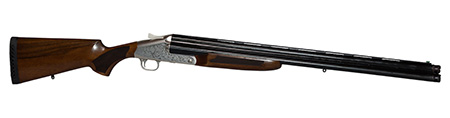ATI ATIGKOF123B28 3B  12 Gauge 3.50" 3 Shot 28" Vent Rib Barrel, Engraved Silver Receiver, Fixed Wood Stock