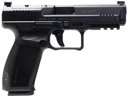 Canik HG6826N Mete SFT 9mm Luger 10+1 4.46" Black Nitride Steel Barrel, Black Cerakote Optic Ready/Serrated Steel Slide, Black Polymer Frame w/Picatinny Rail, Interchangeable Backstrap Grip