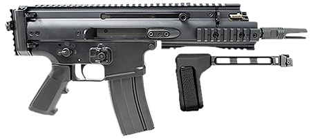 FN 38101882 SCAR 15P 5.56x45mm 30+1 7.50" Black Steel Barrel, Black Anodized Picatinny Rail Aluminum Receiver, SB Tactical Brace, Ambidextrous