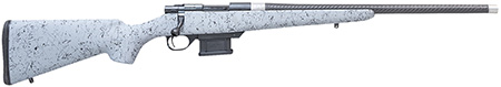 Howa HCE6ARCGRY 1500 Carbon Elevate 6mm ARC 20" Carbon Fiber Wrapped Threaded Barrel, Black Drilled  &  Tapped Steel Receiver, Fixed Stocky's Gray w/Black Webbing Synthetic Stock, Right Hand