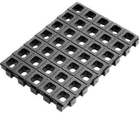 Magpul MAG1502-BLK DAKA Grid Organizer Replacement Black Polypropylene