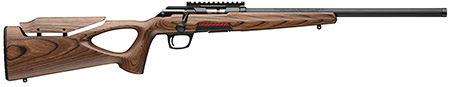 Winchester Repeating Arms 5252281003 Xpert Target 21 Sharp 10+1 18" Matte Black Threaded Bull Barrel, Matte Black Picatinny Rail Steel Receiver, Brown Adj Comb  &  LOP Thumbhole Laminate Stock