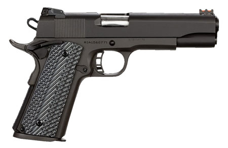 Rock Island 51623 Rock Ultra FS 9mm Luger Caliber with 5" Barrel, 10+1 Capacity, Overall Black Parkerized Finish Steel, Beavertail Frame, Serrated Slide  &  Black/Gray G10 Grip
