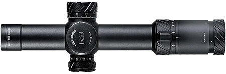 Meprolight USA 901245701 MVO  Matte Black Anodized 1-8x28mm 34mm Tube, Illuminated M1 MRAD Etched Green/Red Reticle