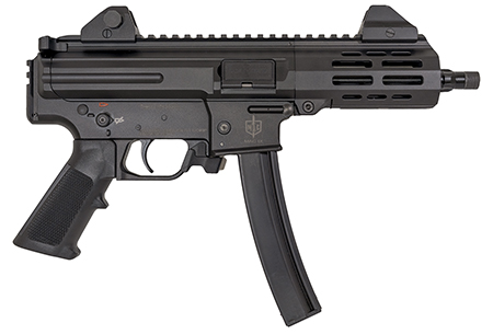 MAC 12755001 IX  9mm Luger 30+1 6.50" Threaded Barrel, Picatinny Rail Receiver  &  Rear, Black Polymer Grip