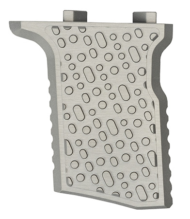 Q LLC ACCQSERTVGAL Deluxe Q-Sert Vertical Grip Silver Anodized Aluminum