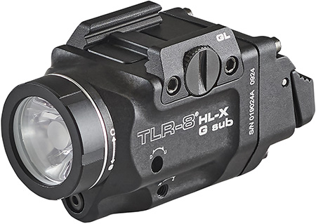 Streamlight 69476 TLR-8  Black Aluminum Glock 43x/48 1,000 Lumens Green Laser