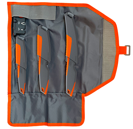 Outdoor Edge VNTX4C Vantex  3.50"/3"/5" Drop Point/Caping/Boning 7Cr17MoV SS Blade Glass-Filled Nylon Handle 4 Pieces