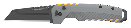 Outdoor Edge XDS230AC Razor XD2  3" Folding Plain 420J2 SS Blade Gray/Yellow