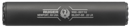 Ruger 19000 Silent-SR  22 LR 1.06" Black Cerakote, Titanium Tube, Aluminum Rear Cap, Stainless Threaded Mount, Baffles, And Front End Cap, 1/2"-28 tpi