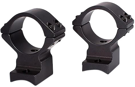 Talley 94X719 Scope Mount/Ring Combo  Black Anodized Aluminum 1" Tube, Savage (8-40) Round Receiver w/Accutrigger, Medium Rings