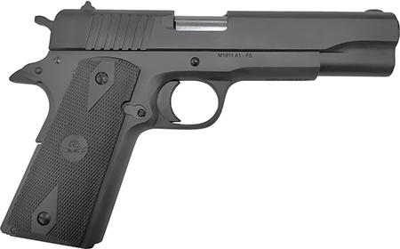 Rock Island 56867 GI  Sports South Exclusive Full Size Frame 10mm Auto 8+1 5" Black Bull Barrel, Black Parkerized Serrated Steel Slide, Black Parkerized Steel Frame w/Beavertail, Black Rubber Grip