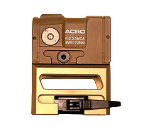 B & T Firearms AP-200777-FDE-M Aimpoint ACRO P-2  Flat Dark Earth 1x 3.5 MOA Red Dot Reticle