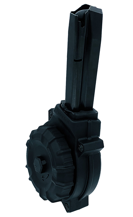 ProMag DRMA47   50rds Drum 9mm Fits CZ-75 Black Polymer