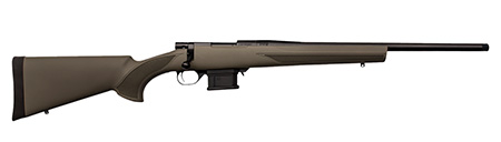 Howa HMACF6ARCGYTH 1500 Mini Action 6mm ARC 20" Black Carbon Fiber Threaded Barrel, Black Drilled  &  Tapped Steel Receiver, Fixed HTI Green Synthetic Stock