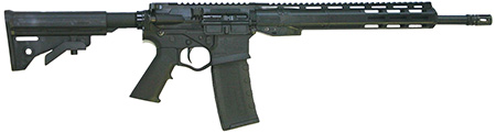 ATI ATIGAX30013ML Alpha Maxx  300 Blackout 60+1 16" Black Threaded Barrel, Black Picatinny Rail Polymer Receiver, 13" Polymer Handguard, ATI MM4 Black Synthetic Stock, Black Polymer Grip, Right Hand
