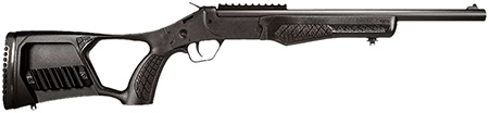 Rossi SSPS45-BKFS Survival  45 Colt (Long Colt)/410 Bore Single Shot 16" Black Oxide Alloy Steel Barrel, Black Picatinny Rail Polymer Receiver, Thumbhole w/Shell Holder Black Polymer Stock