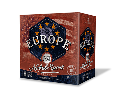 Nobel/Eurosports LLC ANSEU1218 Europe  12Gauge 2.75" 1oz 8Shot 25 Per Box/10 Case