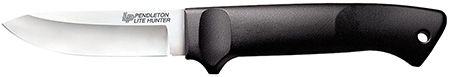 Cold Steel CS20SPH Pendleton Lite Hunter 3.63" Fixed Drop Point Plain Cryo Quenched 4116 SS Blade, 4.88" Black Polypropylene Handle