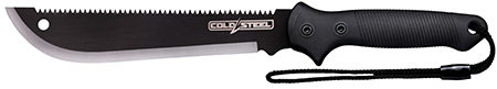 Cold Steel CSMAAXIS Axis  11" Carbon Steel Blade, Black Textured Rubber Handle, 18" Long, Includes Sheath