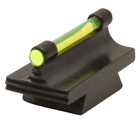 TruGlo TGTG95343RG Front Sight  Green Front Fiber Optic/Black Frame 3/8" Dovetail, .343" High