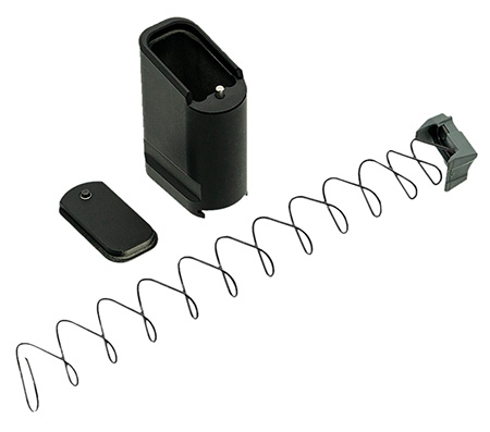 Shield Arms SAS15ME10BLK Magazine Extension  Extended 10rd Compatible w/ Shield Arms S15 Magazine Black Anodized Aluminum