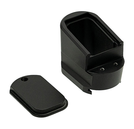 Shield Arms MPME5BLK Magazine Extension  5rd Compatible w/ Shield Arms M & P 2.0 Black Anodized Aluminum