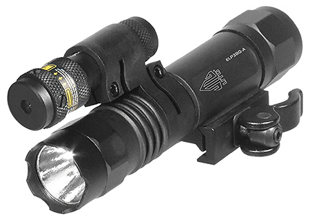 Leapers LTELP38QA Black Aluminum 400Lumens 23mm LED IRB Bulb Red Laser Picatinny/Weaver Mount