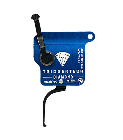TriggerTech R70SAB02TNF Diamond  Black Flat Straight Fits Remington 700 Right Hand