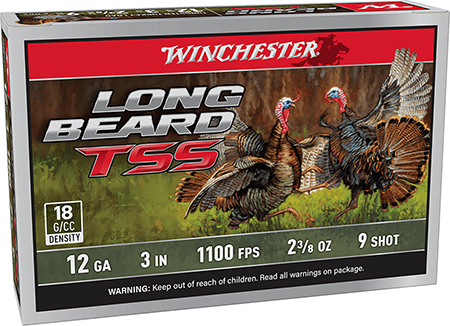 Winchester Ammo LBTSS1239 Long Beard TSS  12Gauge 3" 2 3/8oz Tungsten 9Shot 5 Per Box/10 Case