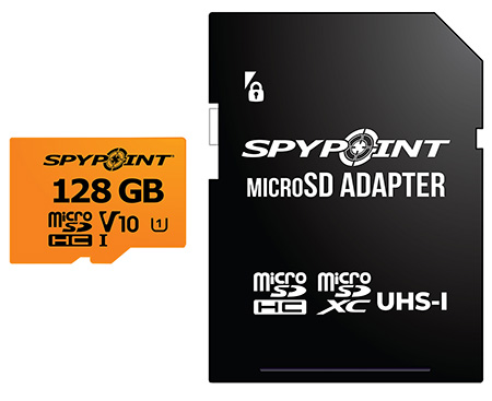 Spypoint 05887 Micro SD Memory Card  Black 128GB Memory