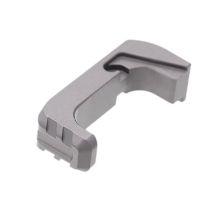 Tyrant CNC TD43X48EG  Extended Magazine Release Glock 43x/48 Grey Aluminum