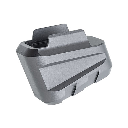Tyrant CNC TDP320MAGEXGREY  Magazine Extension Fits Sig P320 5rd Grey Aluminum