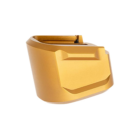 Tyrant CNC TDECHEMAGEX17GOLD  Magazine Extension 9mm Fits Springfield Echelon 5rd Gold Aluminum