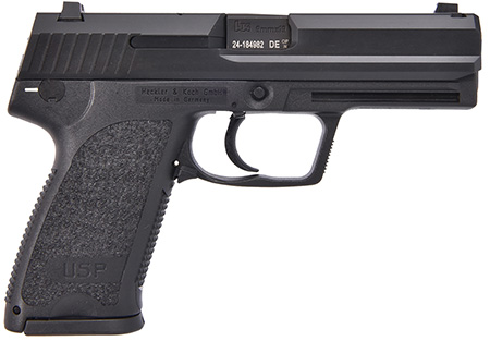 HK 81000313 USP V7 LEM 9mm Luger 10+1 4.25" Black Stainless Steel Barrel, Black Serrated Steel Slide, Black Polymer Frame, Black Polymer Grip Ambidextrous