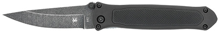 CobraTec Knives BLKHRQS Quick Strike  3.25" Folding Drop Point Plain Stonewashed 440 SS Blade, 4.50" G10 Handle