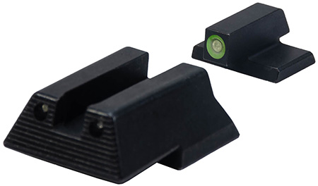 HK 51000933 Night Sight Set  Fixed Green Tritium Black Frame Fits HK VP9/P30/VP40/HK45