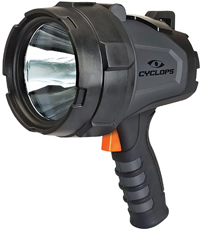 Walker's CYC1000HHS Cyclops Spotlight Black 1000 Lumens LED Polymer 550 Meters
