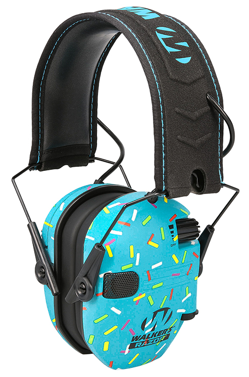 Walker's GWPFKDMSPRNKBL Passive  23dB Over the Head Blue Sprinkles Youth