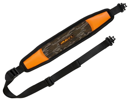 Muddy MUDTRLBSLMOBL   Black/Orange Neoprene Adjustable Rifle/Shotgun