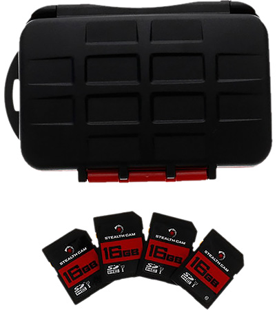 Stealth Cam STCMCSC16GB4PK Memory Card Storage Case