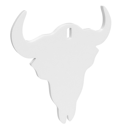 Birchwood Casey BC-47719 Centerfire Silhouette Skull 3/8" AR500 Steel Target